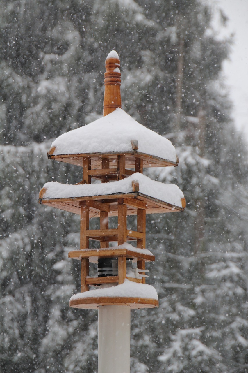 Image - aviary bird feeder japanese temple