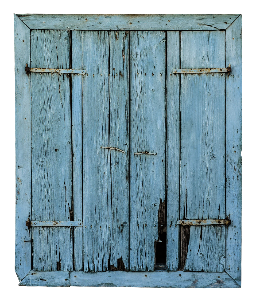 Image - window old blue weathered