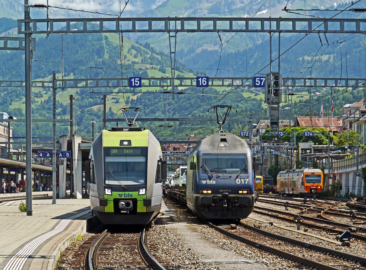 Image - switzerland railway station spiez