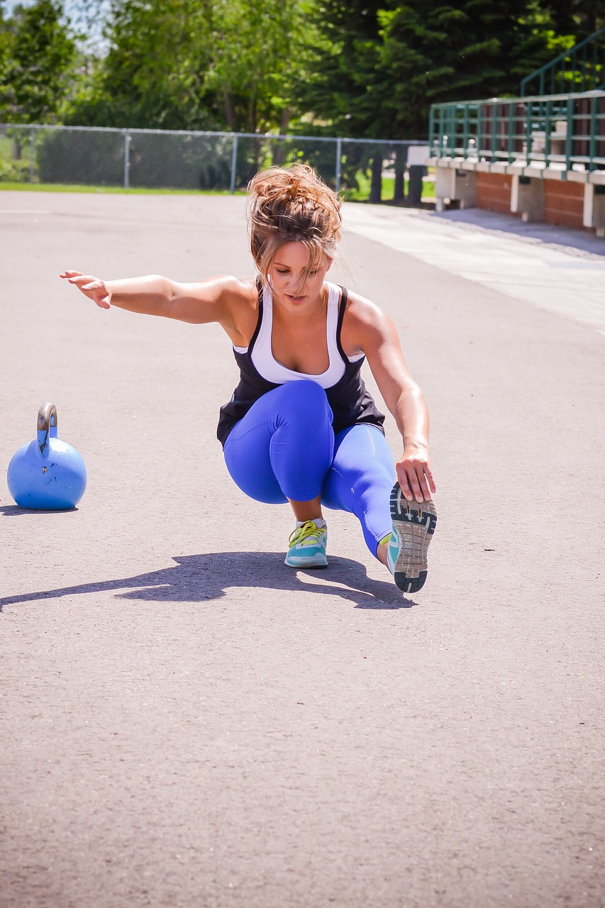 Image - girl pistol squat fit strong