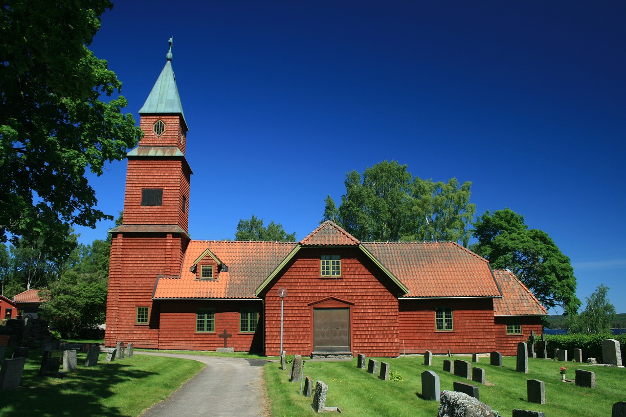 Image - architecture wooden church sweden