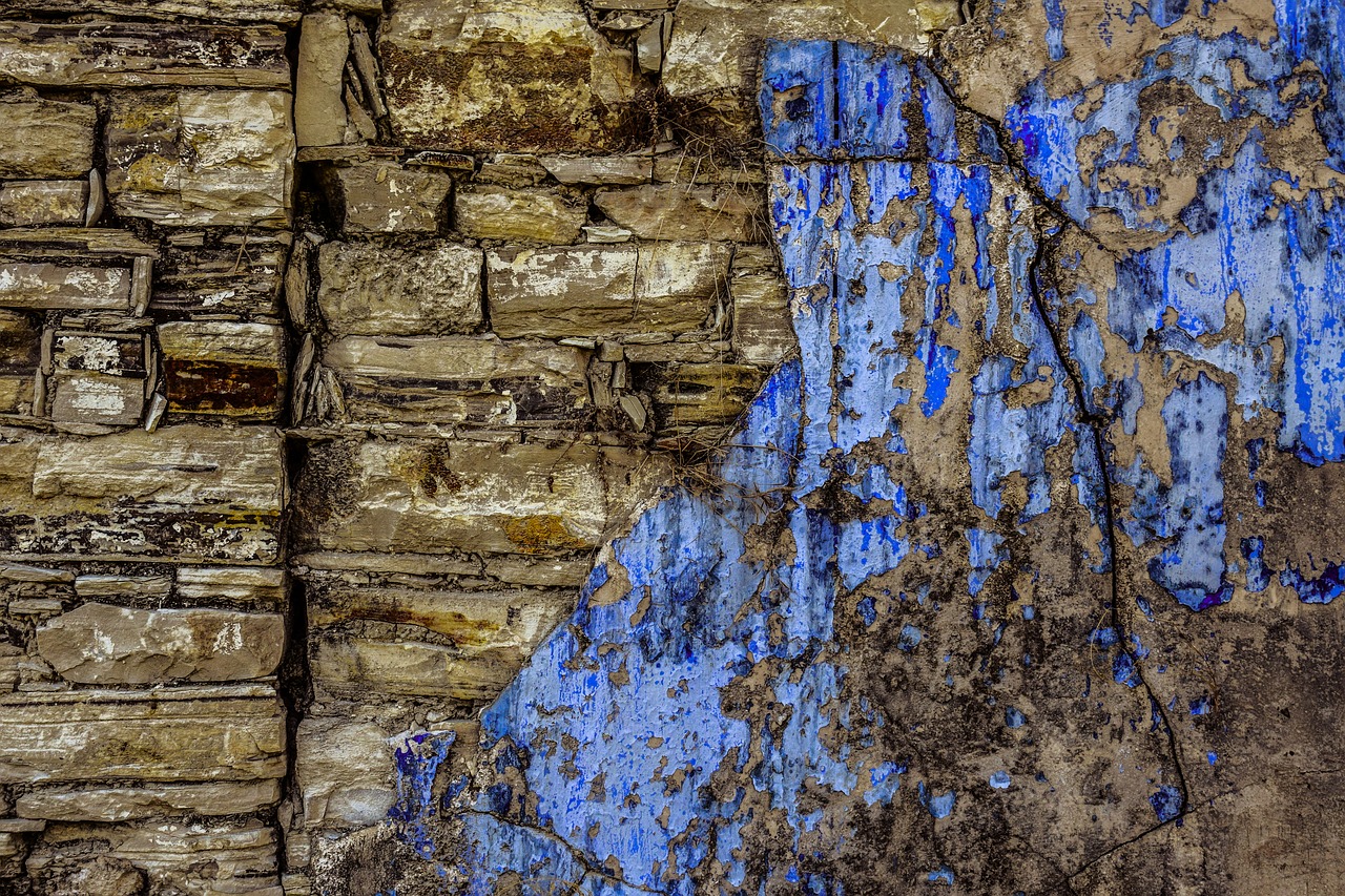 Image - old wall stone rough crack