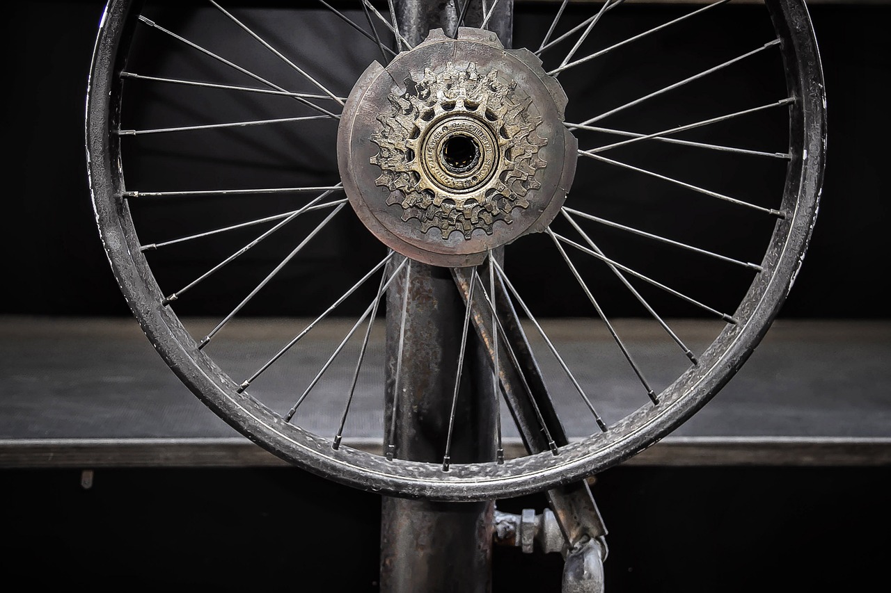 Image - wheel spoke axis bike steampunk