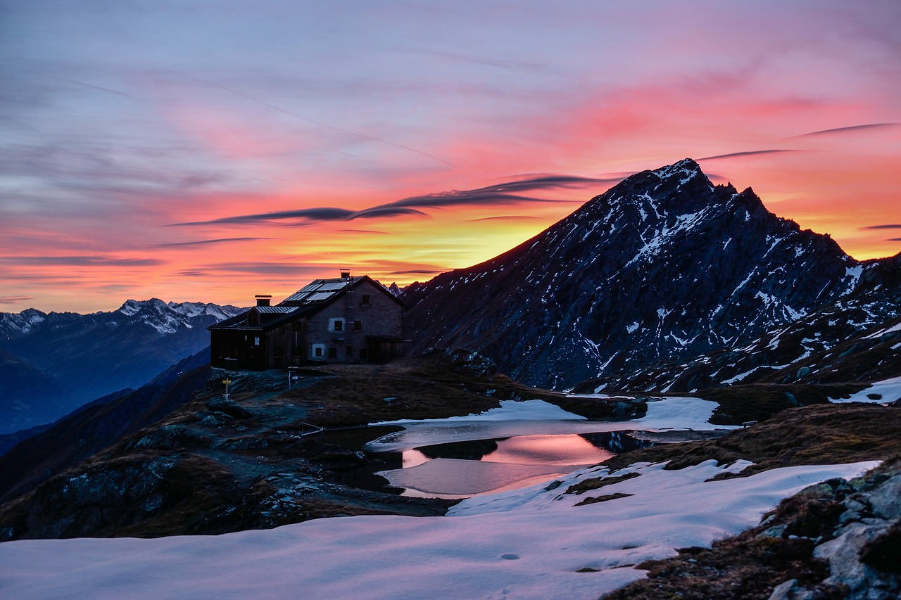 Image - mountain snow panorama travel