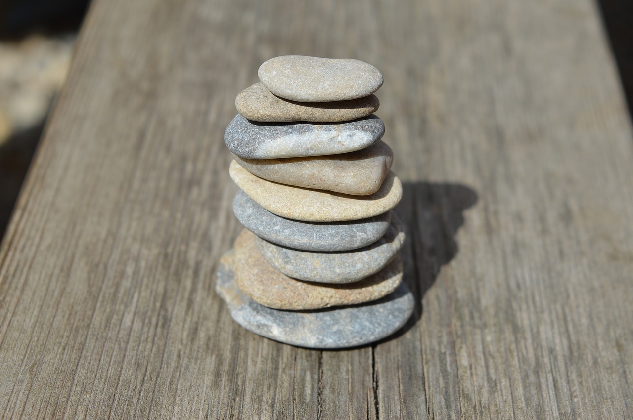 Image - wood wooden rock balance