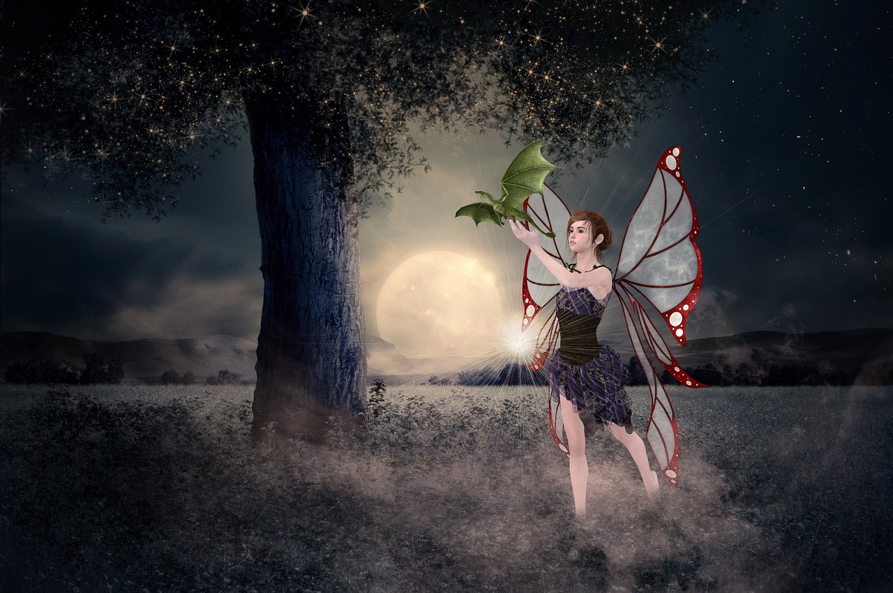 Image - fantasy fairy dragon magic