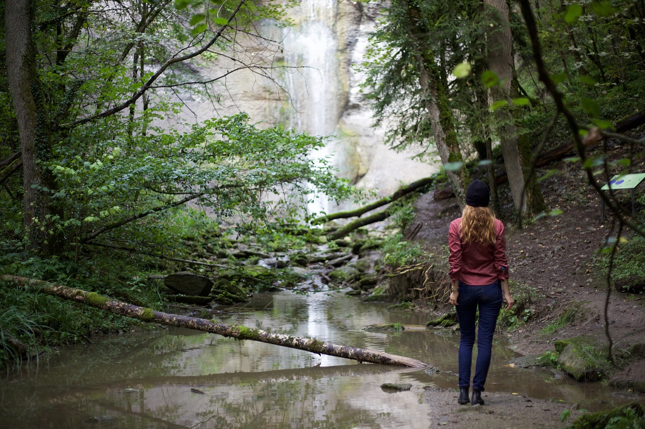 Image - hiking waterfall wanderin nature