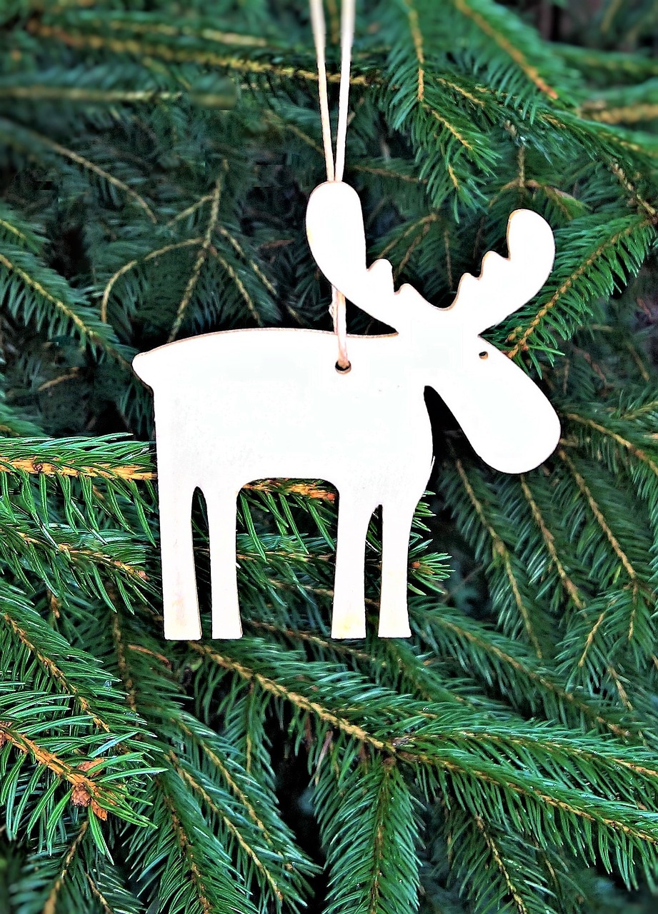 Image - christmas tree moose christmas