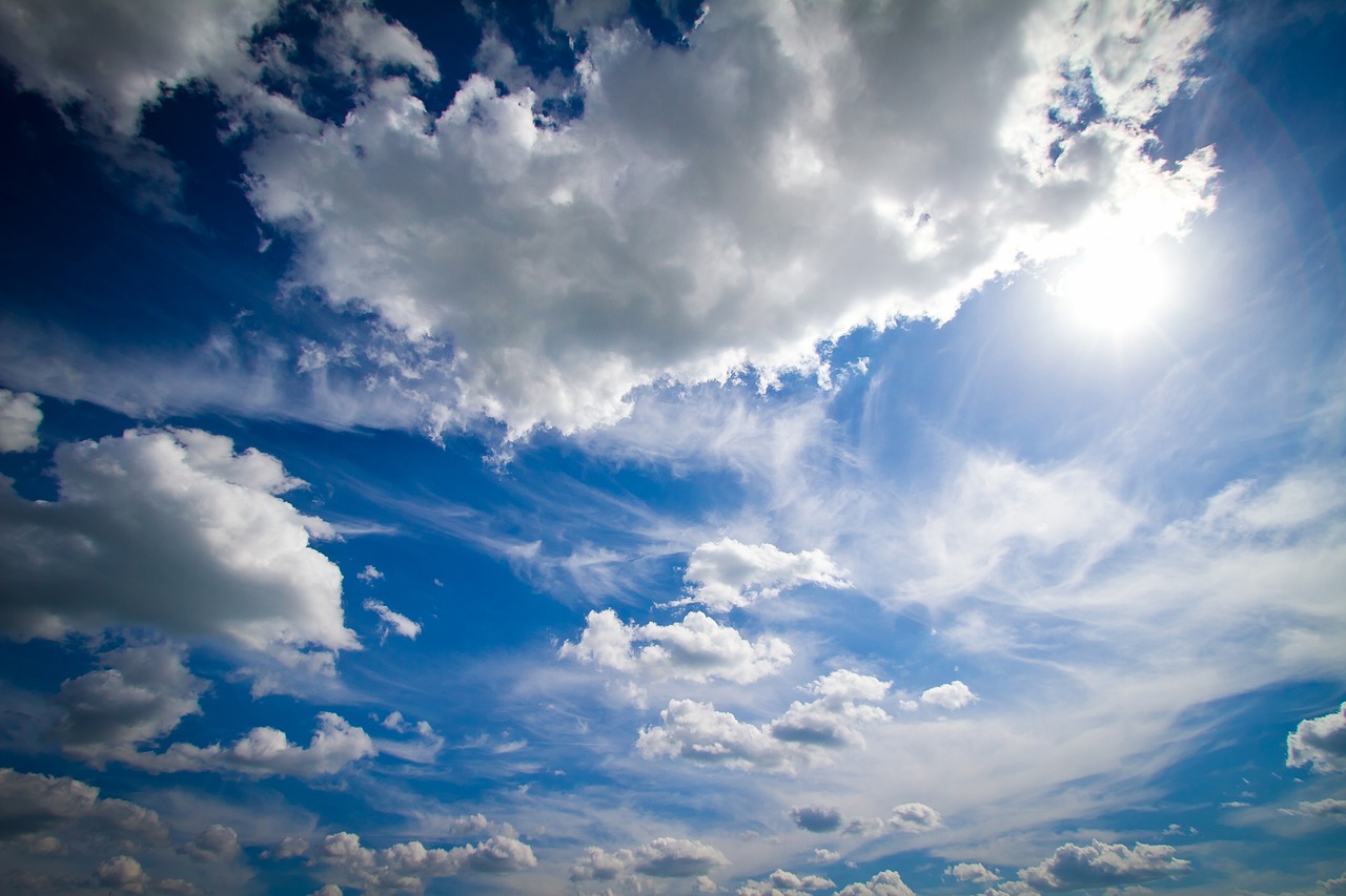 Image - clouds blue blue sky summer