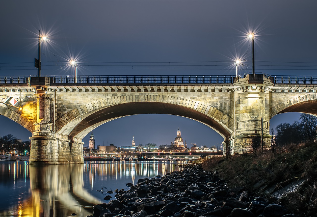 Image - bridge dresden old town elbe river