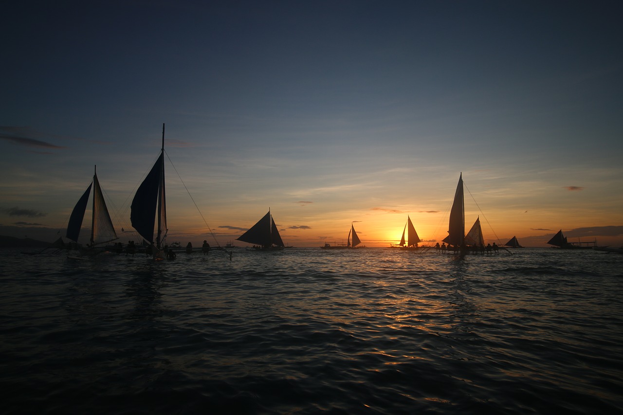 Image - boracay sunset philippines beach