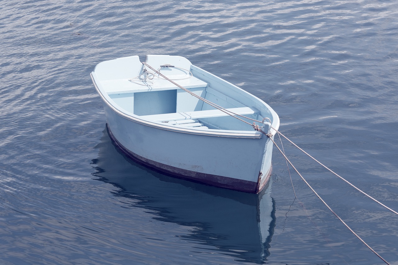 Image - body of water boat reflection