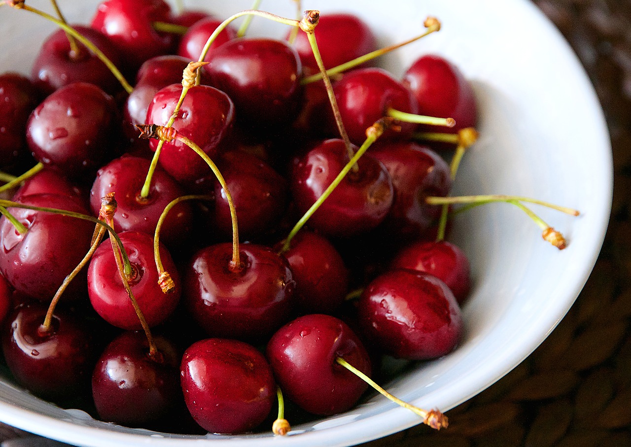 Image - food fruit cherry freshness juicy