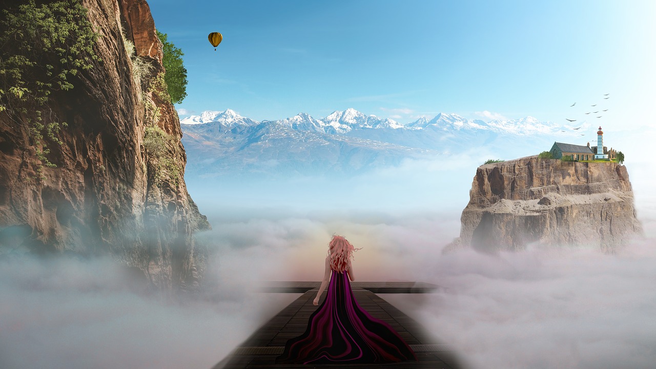Image - waters travel nature sky woman