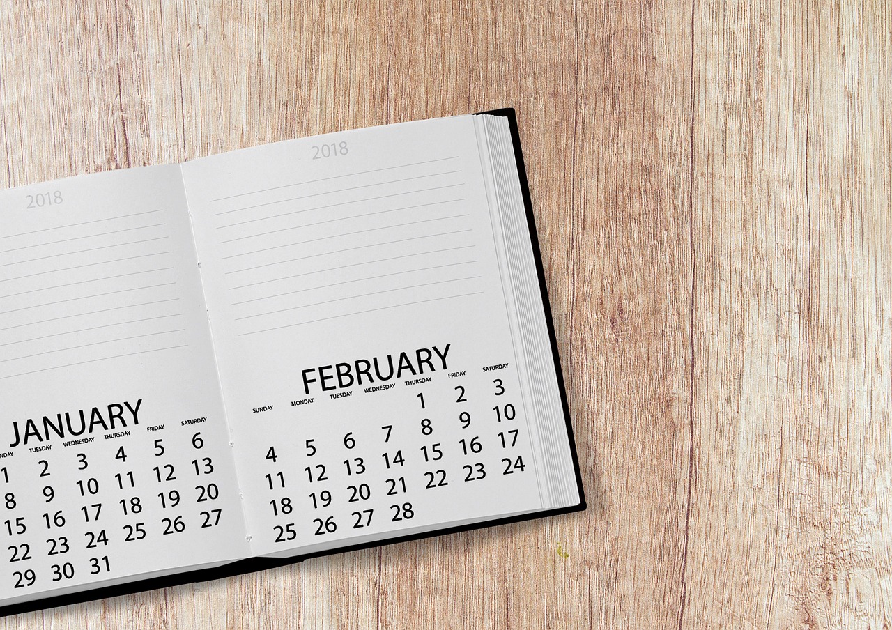 Image - calendar book 2018 date year day