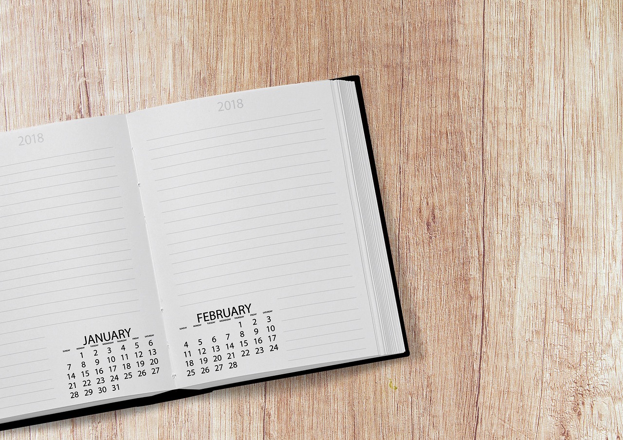 Image - calendar book 2018 date year day