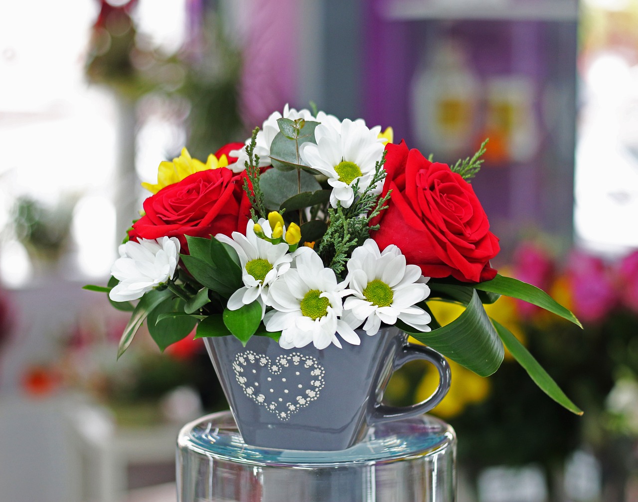 Image - flower vase bouquet gift