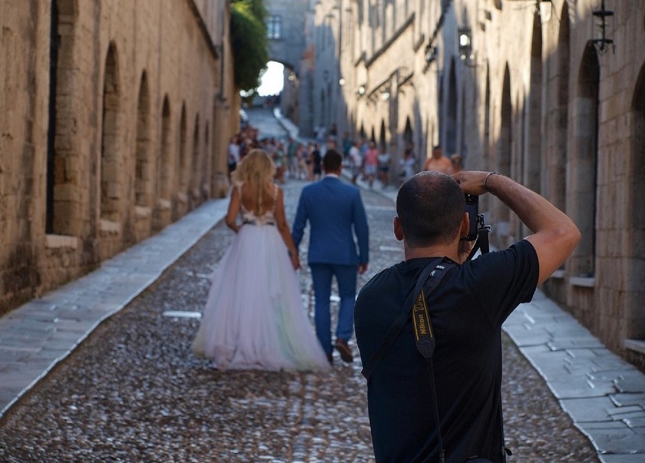 Image - wedding rhodes groom bride couple