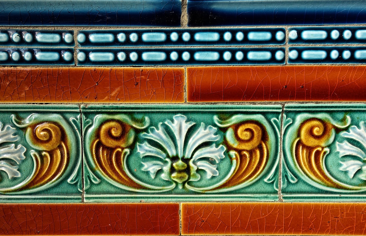 Image - tile wall tile jugendstil