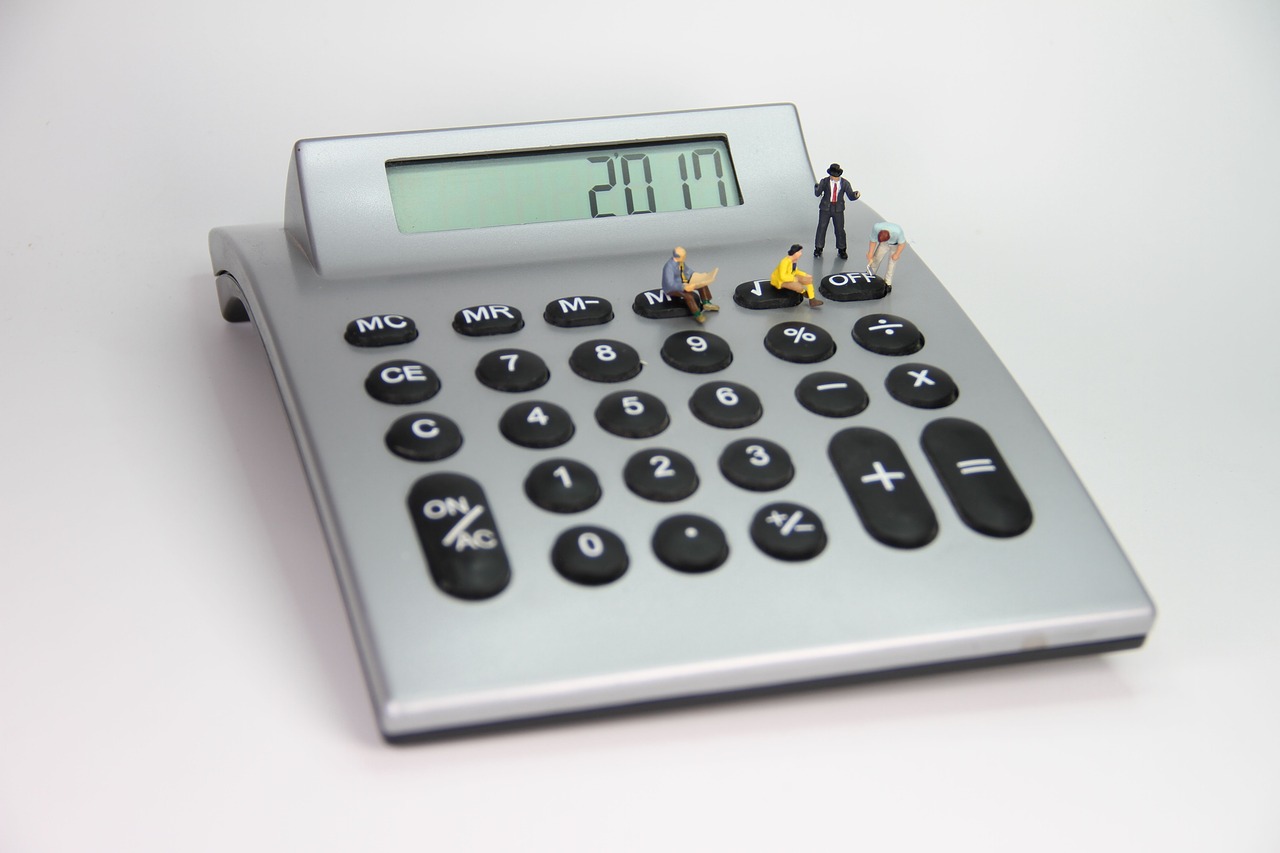 Image - calculator number miniature figures