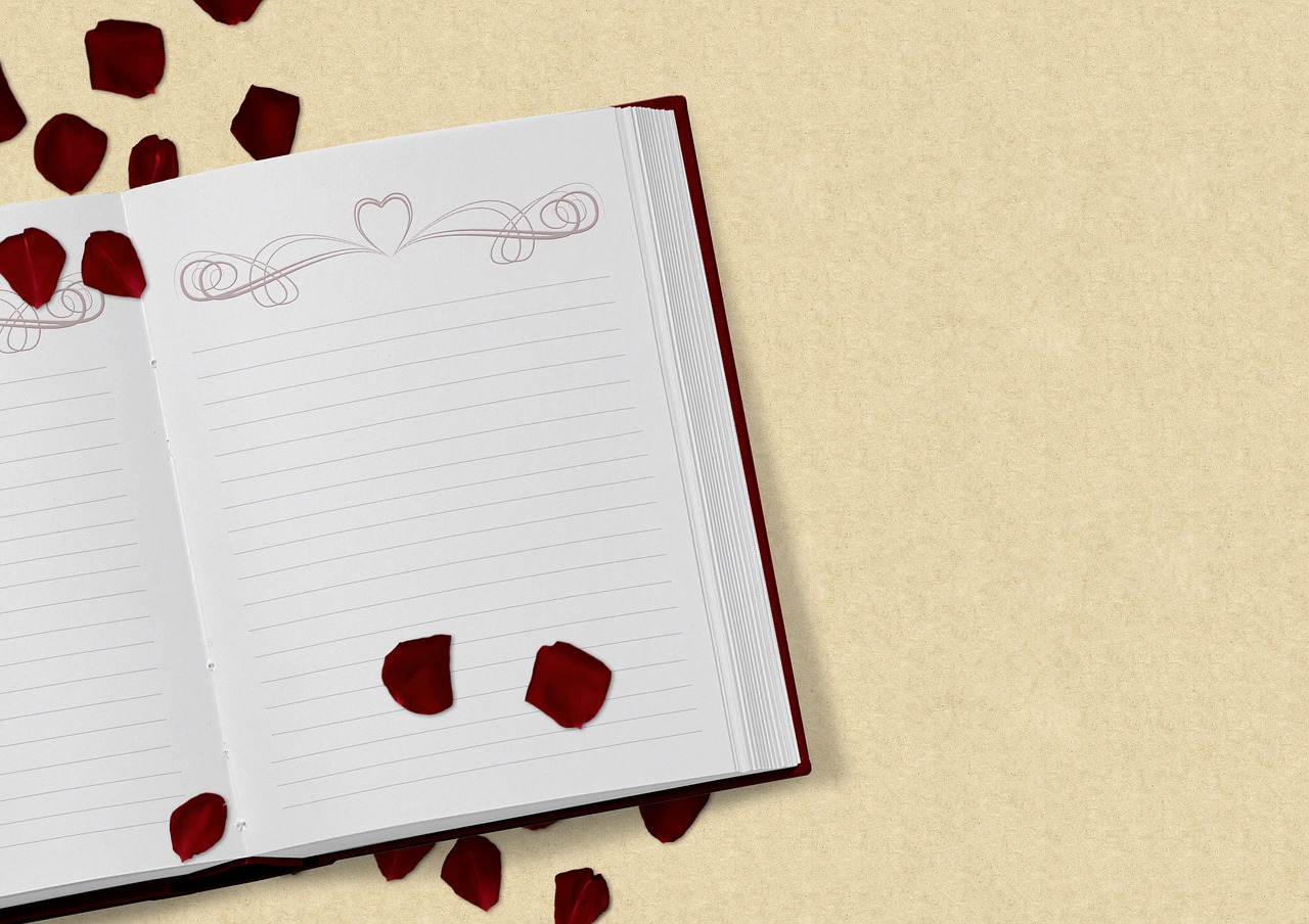 Image - book rose flower wedding love
