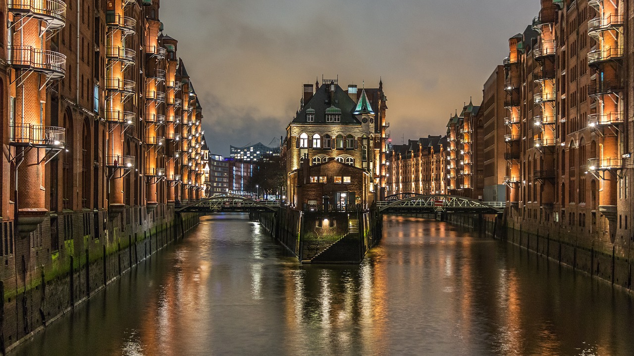 Image - city river bridge waters