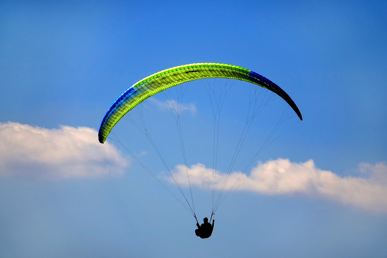 Image - sky parachute fly flight air