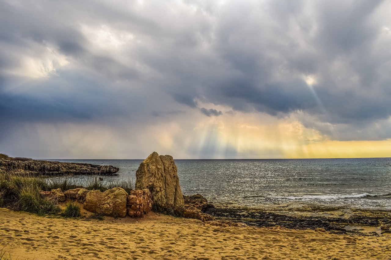 Image - sea sky clouds morning landscape