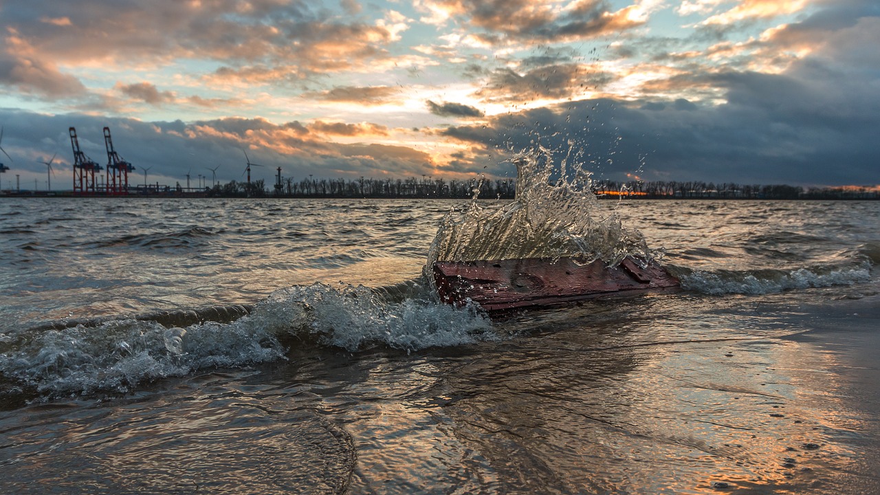 Image - waters sea beach sand sky elbe