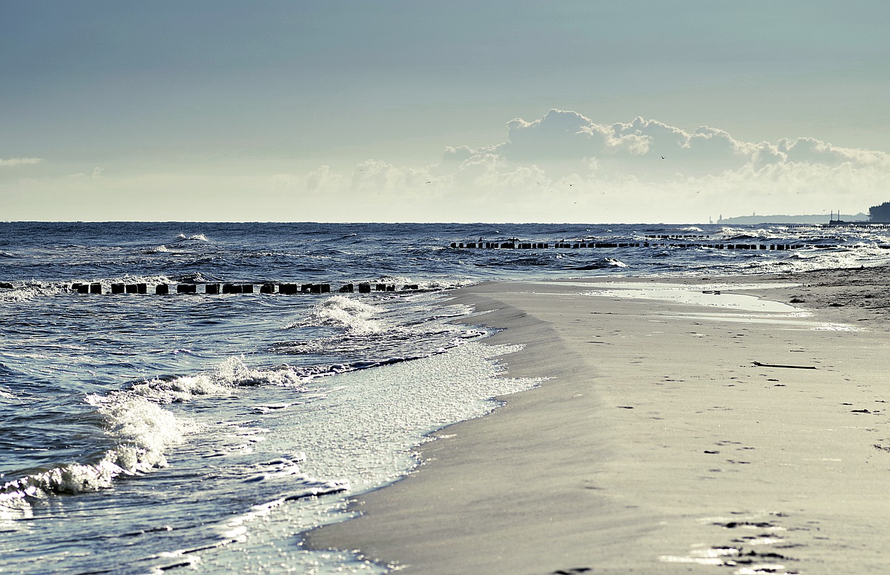 Image - sea the waves beach the coast sand