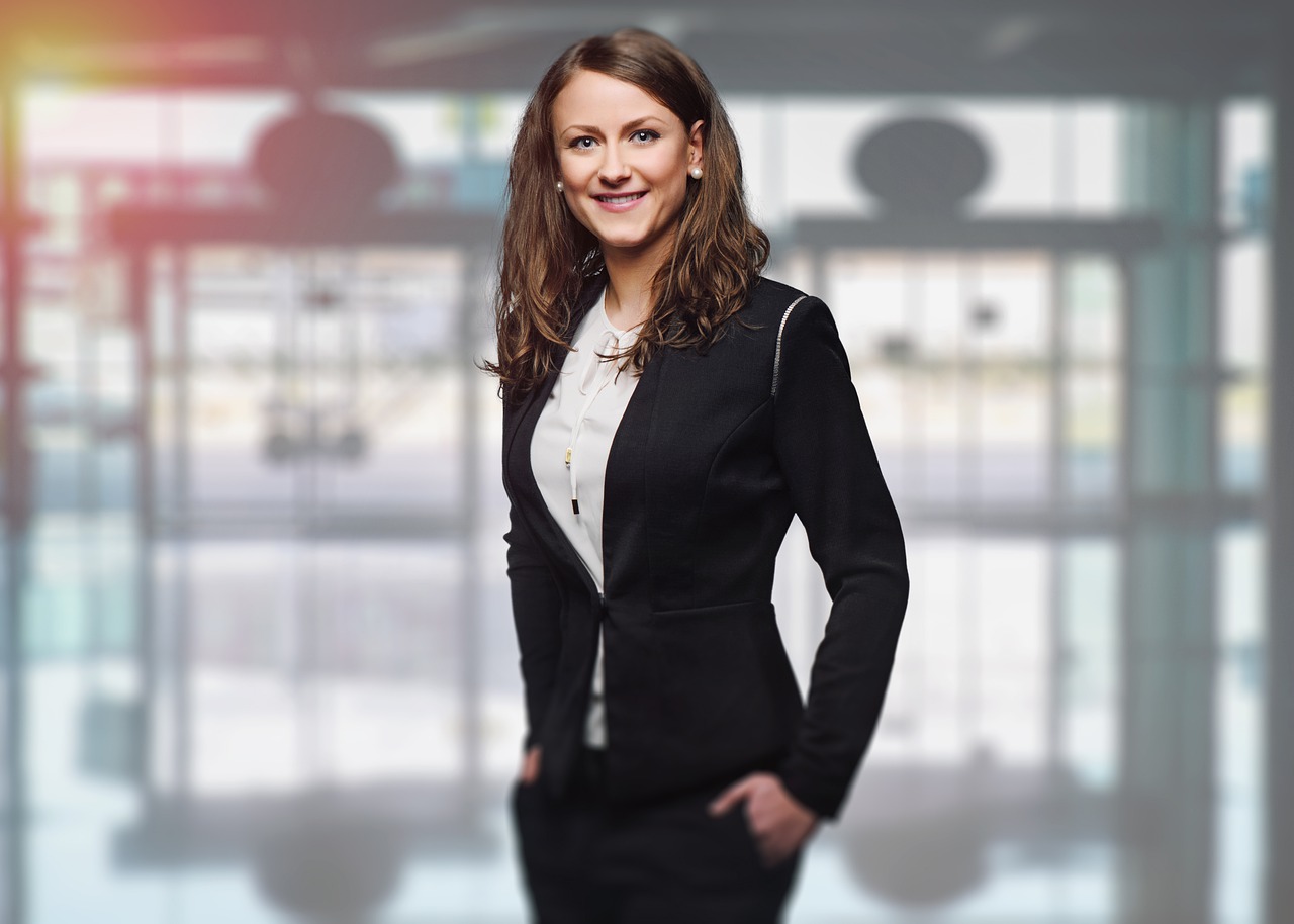 Image - woman business fashion young