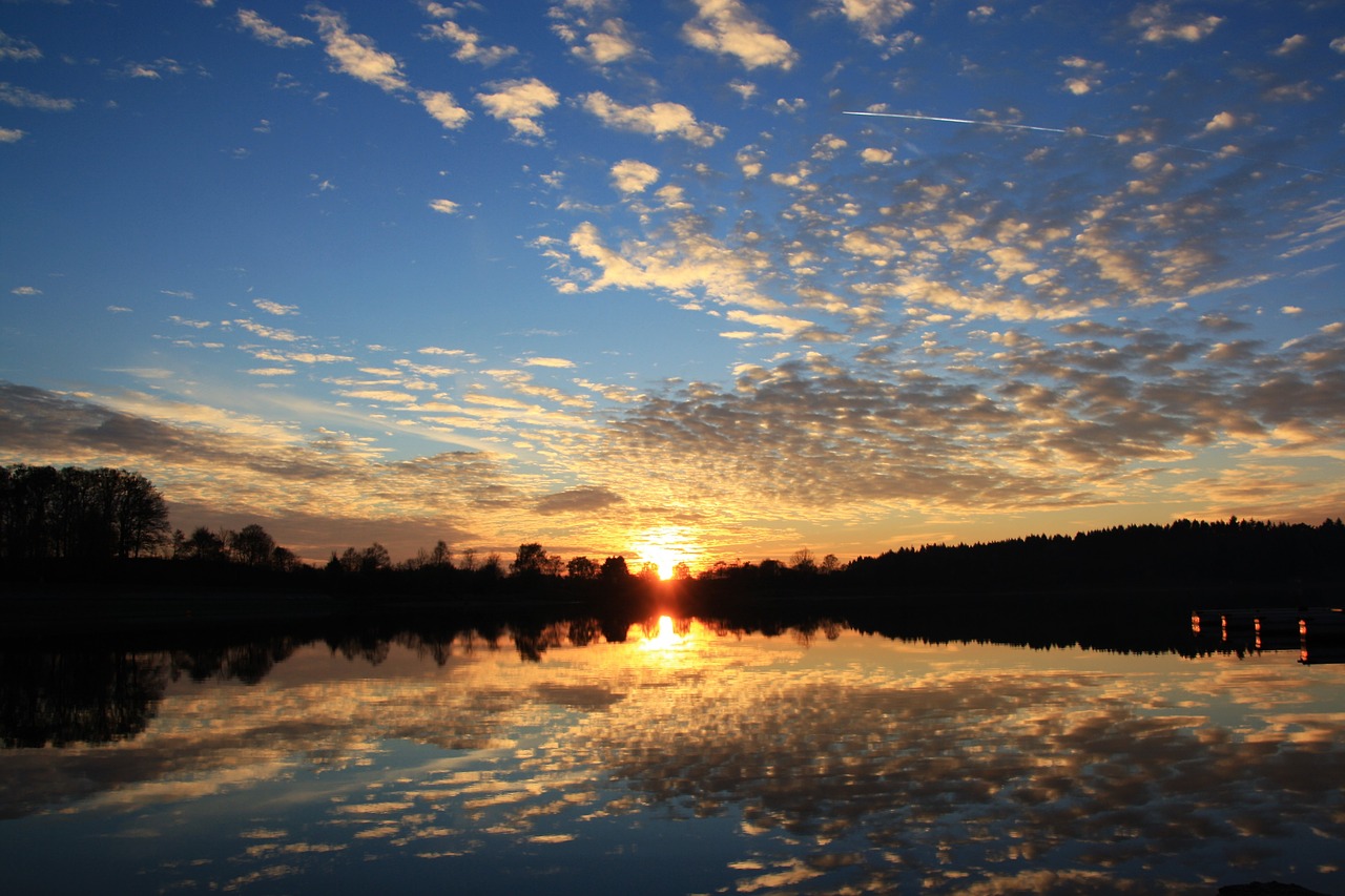 Image - nature sunset waters panorama sky