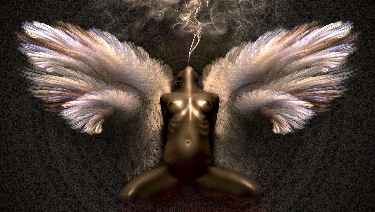 Image - fantasy angel brown woman