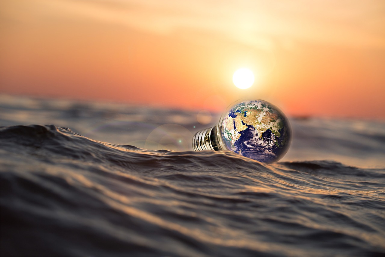 Image - sea nature water sunset beach