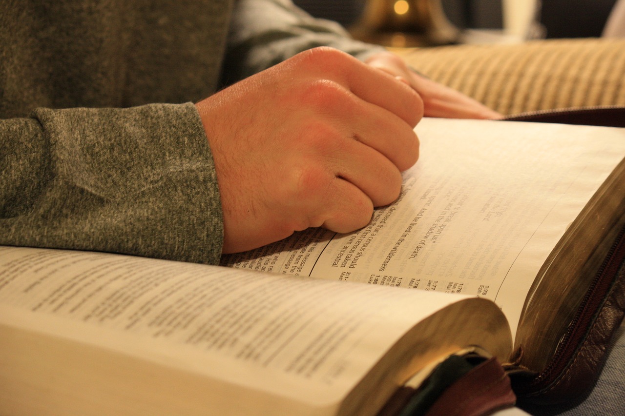 Image - people book hand man composition