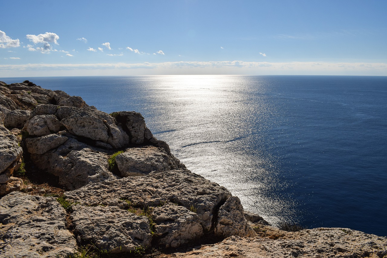 Image - sea seashore water sparkling rock