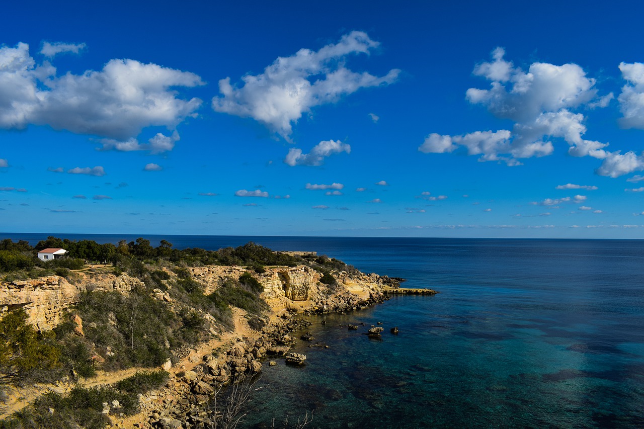 Image - nature sky clouds sea cliff coast