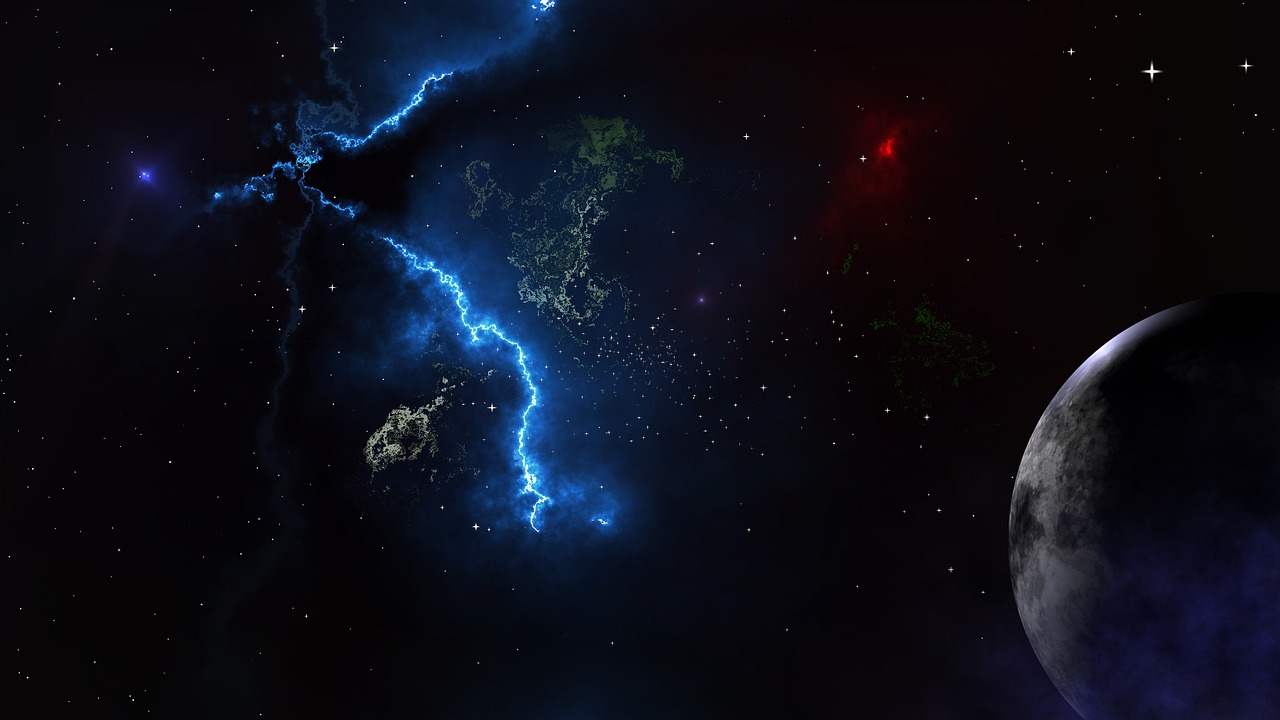 Image - astronomy space moon galaxy planet