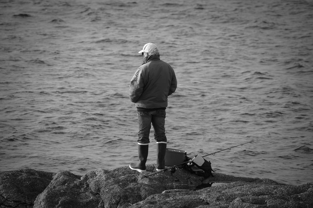 Image - people body of water one adult man