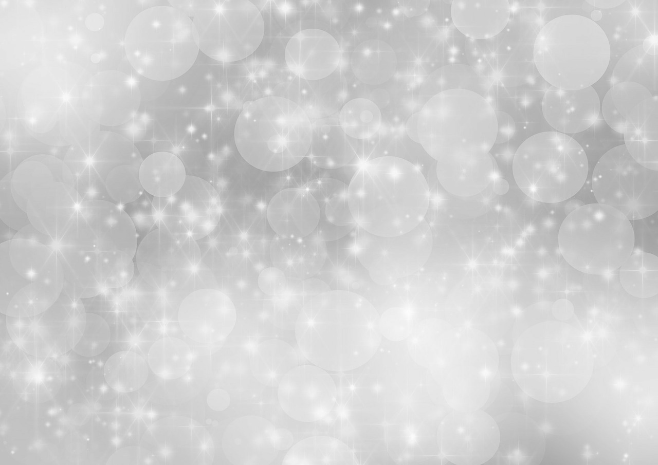 Image - silver background holiday bokeh