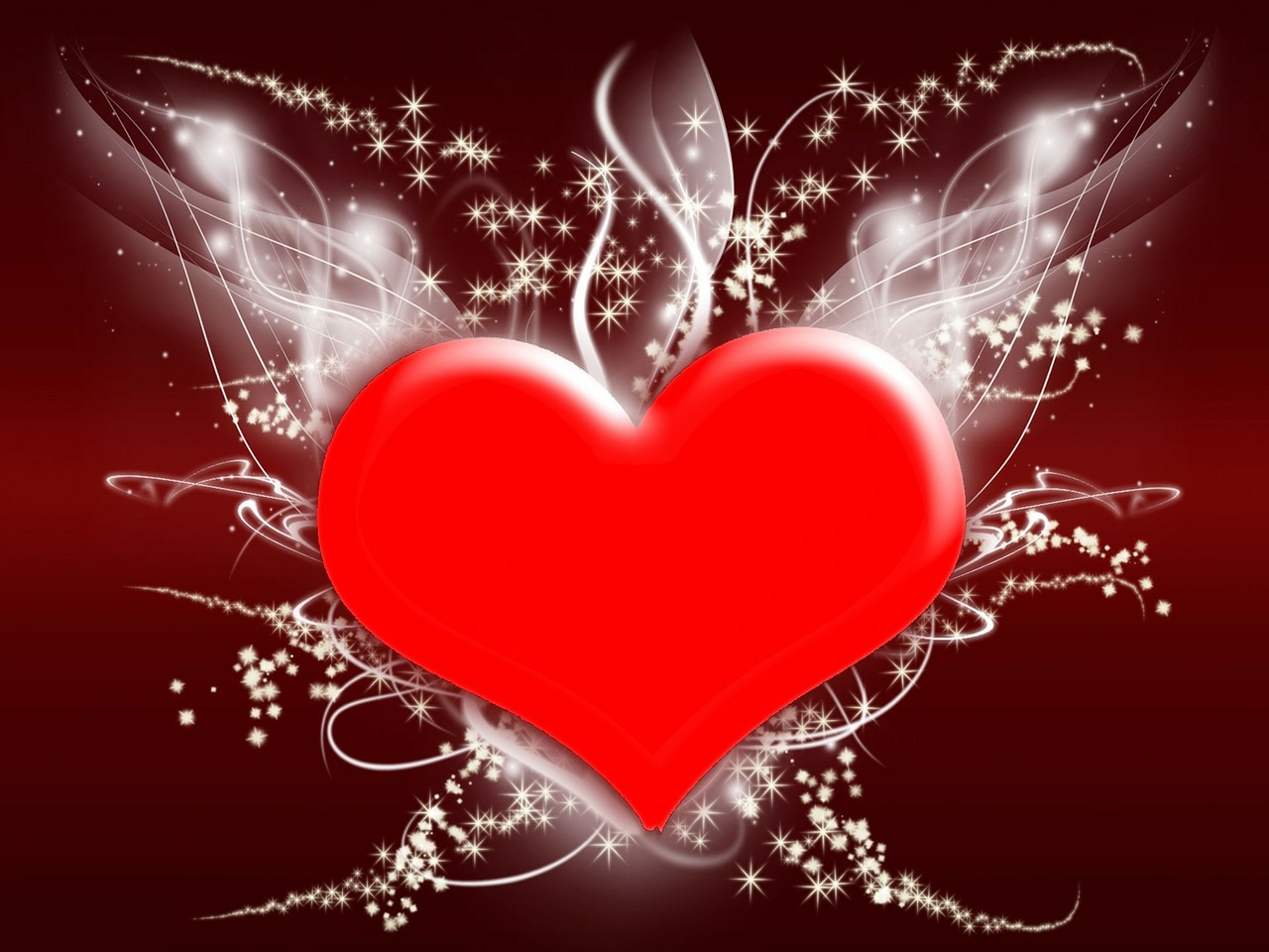 Image - heart glitter light background