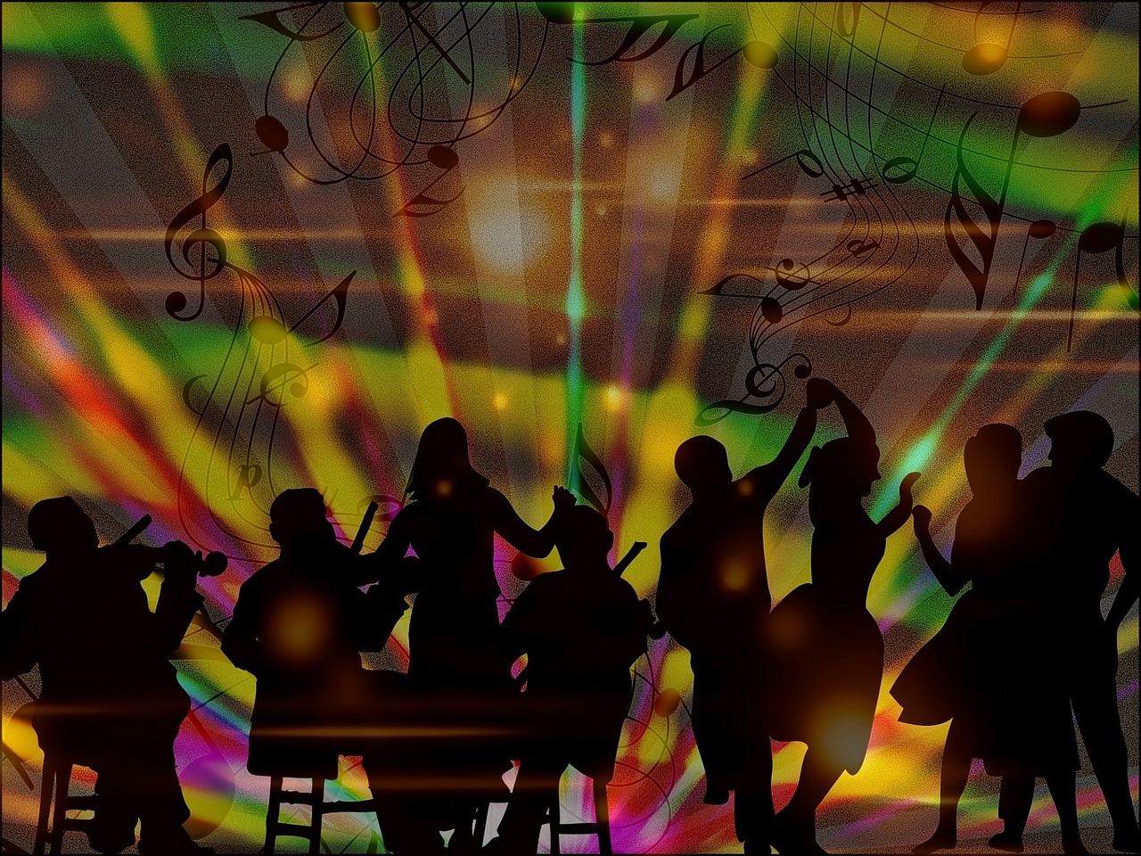 Image - background dancing night music