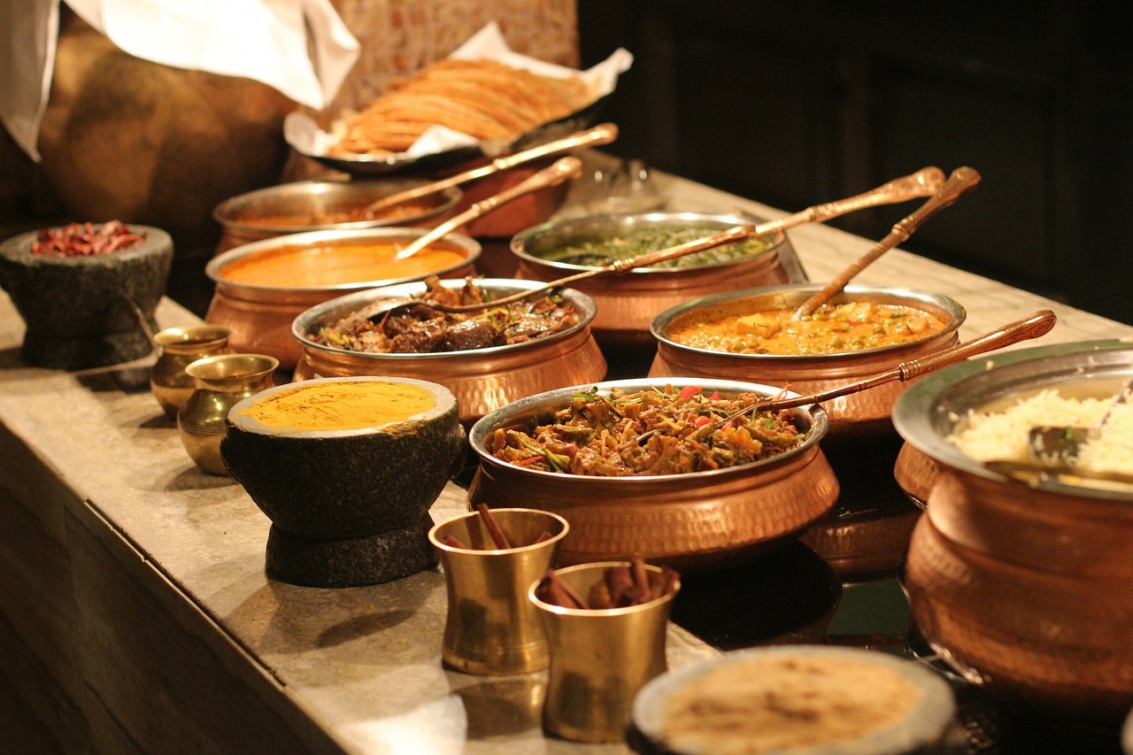 Image - buffet indian food spices lunch