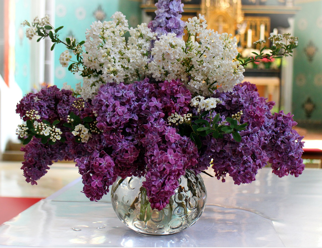 Image - lilac bouquet lilac blossom bloom