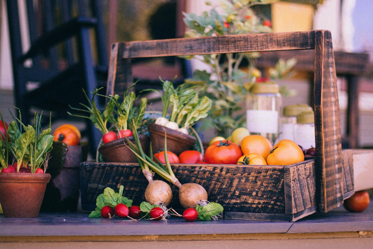 Image - vegetable basket fruit basket