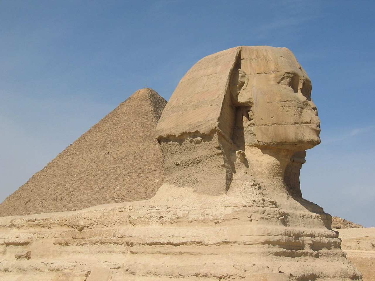 Image - sphinx pyramids historic egypt