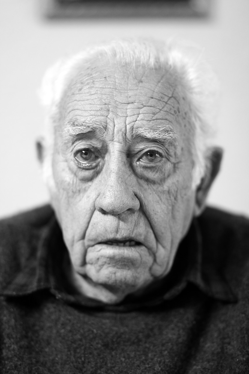 Image - face portrait elder old wrinkles