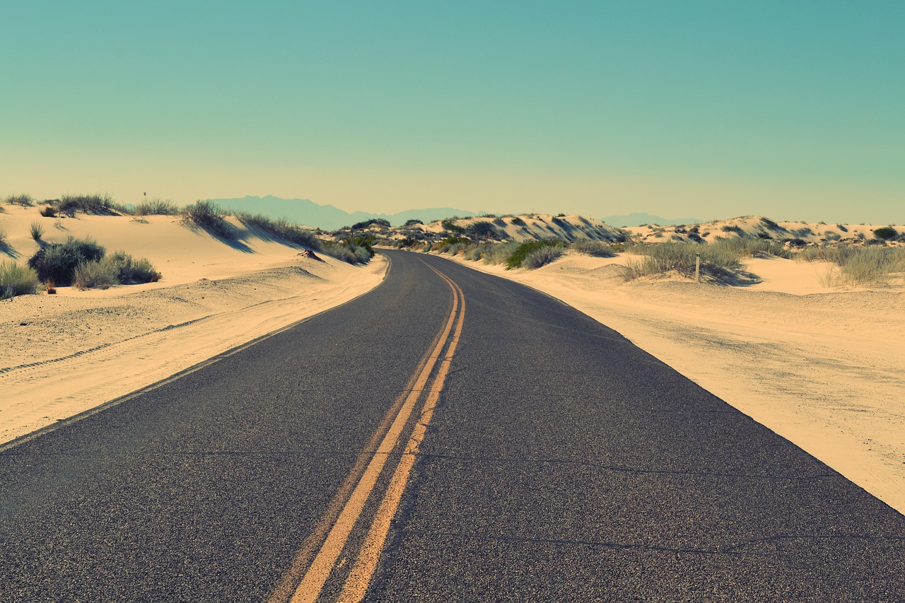 Image - street road desert dry drought