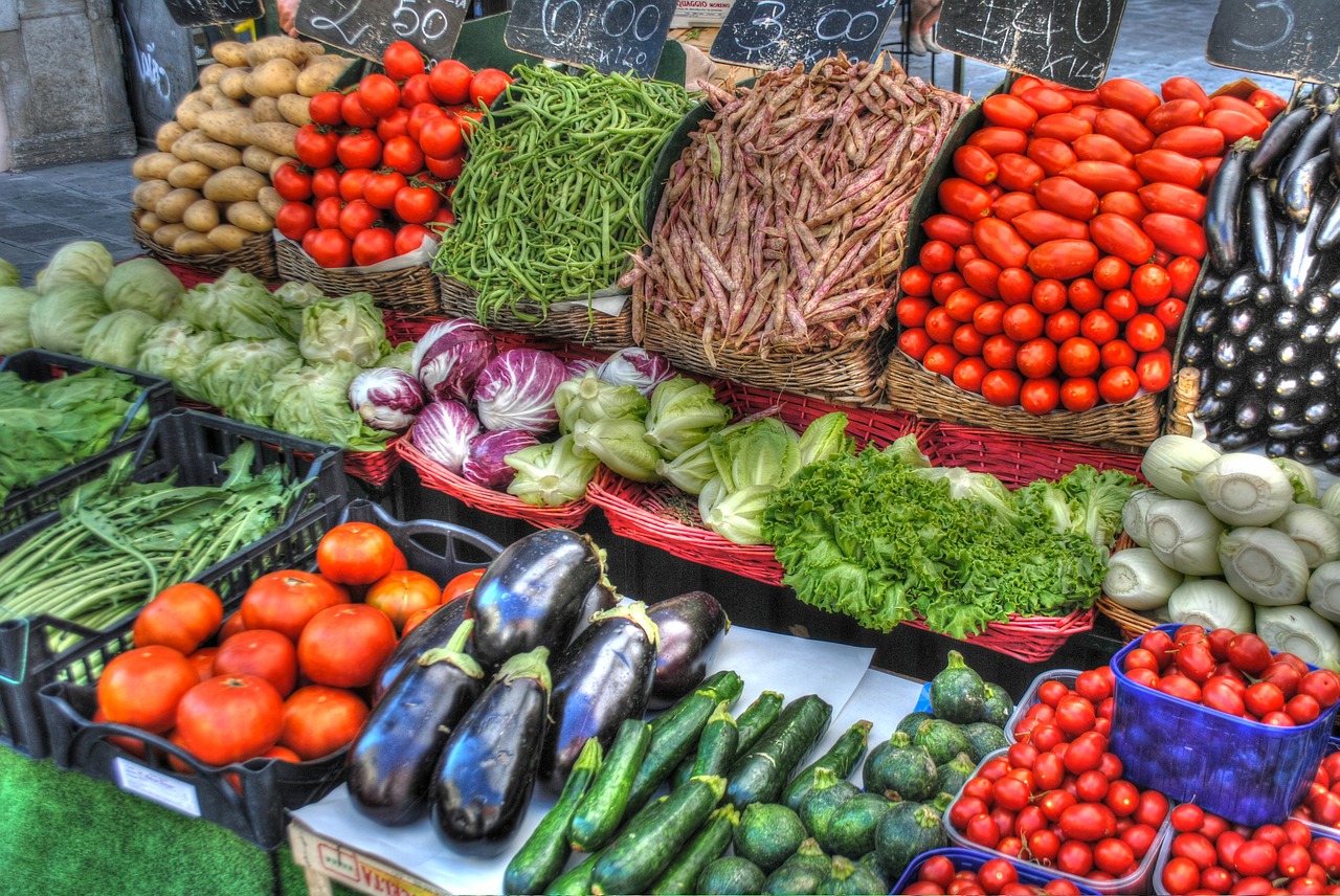 Image - vegetables market tomatoes