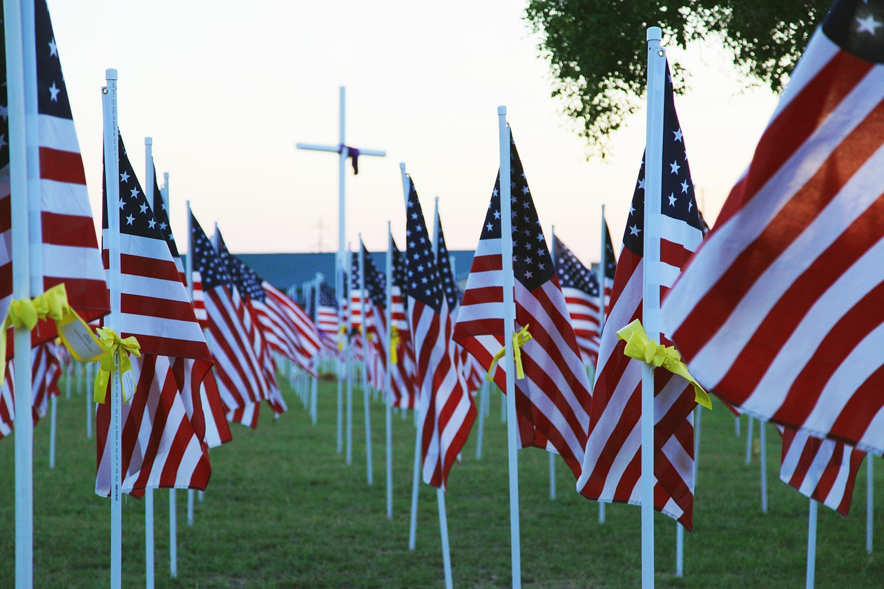 Image - memorial day flag usa america